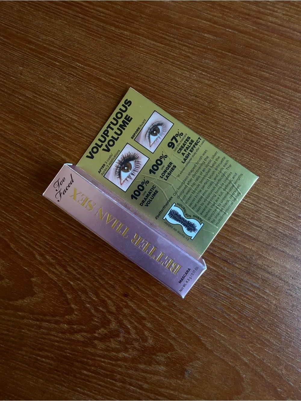 Too Faced Better Than Sex Mascara - Pink and Gold Packaging
